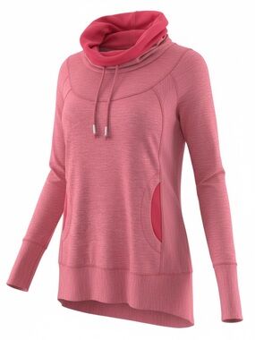 prAna Woman’s Ember Pullover Athletic azalea heather pink Size Small EUC
